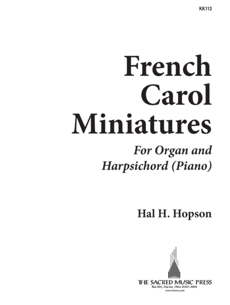 French Carol Minatures for Organ and Harpsichord (or Piano)