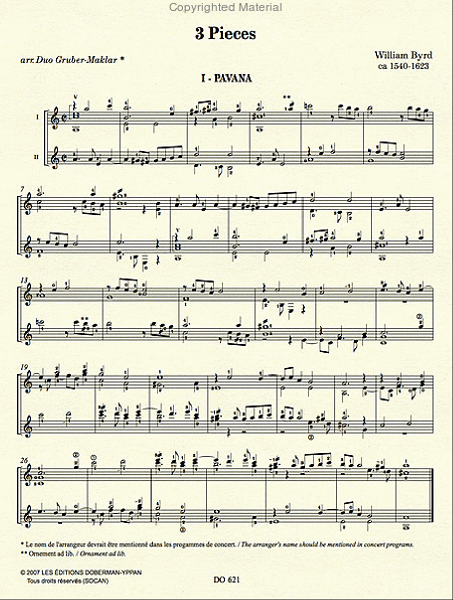 3 Pieces Classical Guitar scores gallery preview page 2