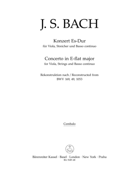 Konzert fur Viola und Streicher - Concerto for Viola, Strings and Basso continuo
