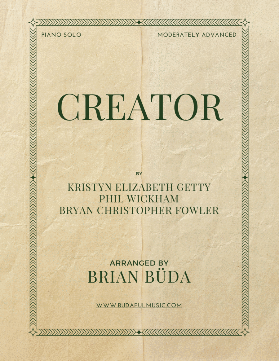 Creator Piano Solo scores gallery preview page 1