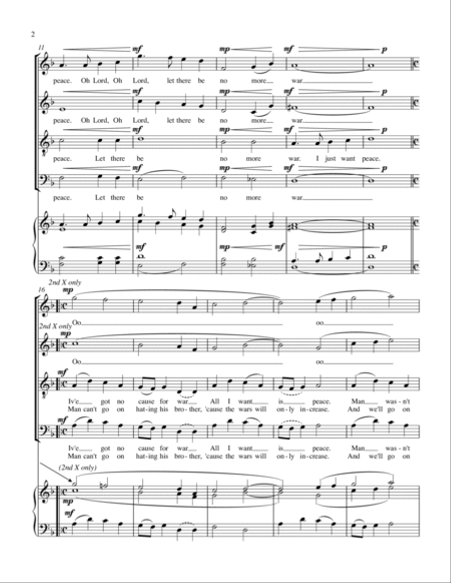 Let There Be Love A Cappella scores gallery preview page 2