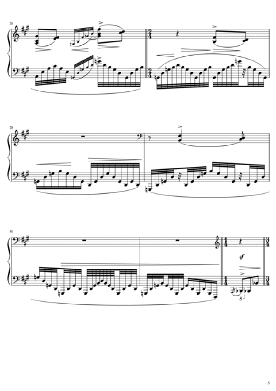 Ravel - Miroirs - 3. Une Barque sur l'océan - For Piano Solo Original Piano Solo scores gallery preview page 5