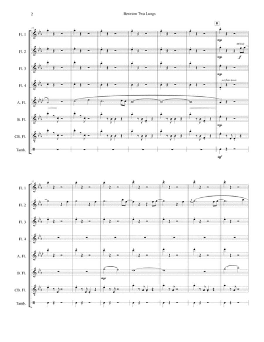 Between Two Lungs Woodwind Ensemble scores gallery preview page 2