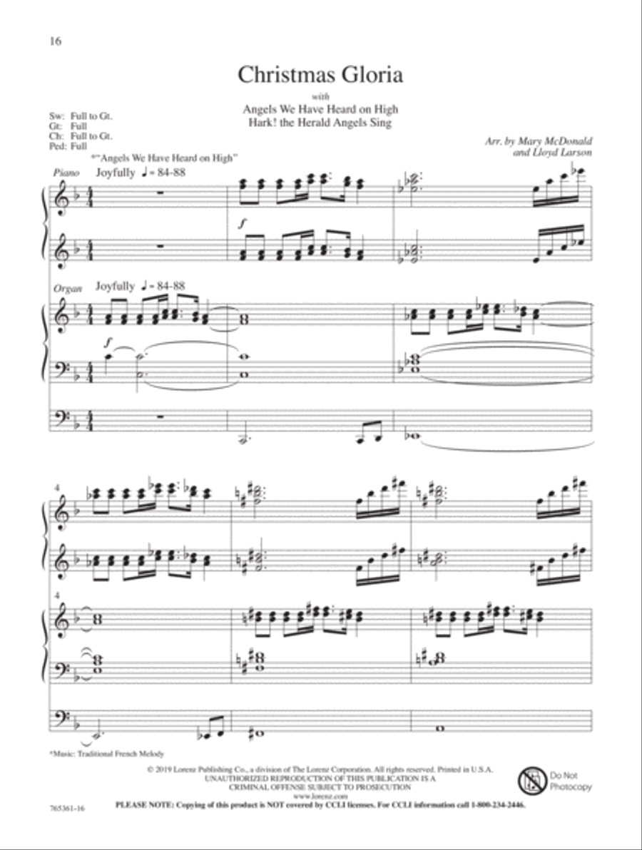 Symphony of Praise Organ scores gallery preview page 6