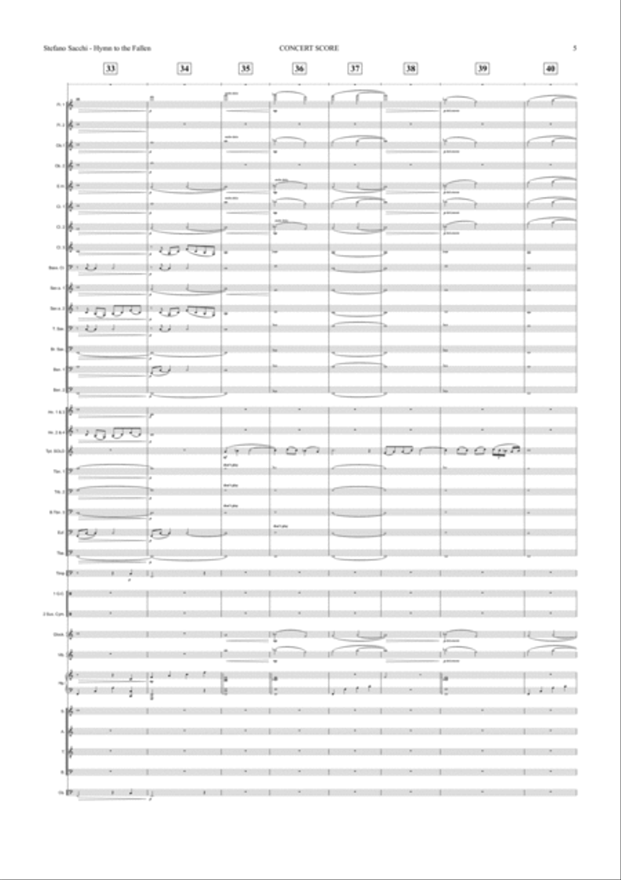 Hymn to the Fallen Hymn to the Fallen Concert Band scores gallery preview page 5