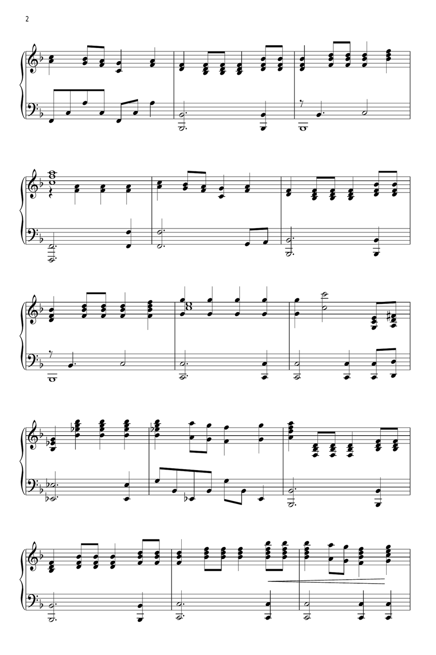 Jim Brings In The Brumbies Piano Solo scores gallery preview page 2