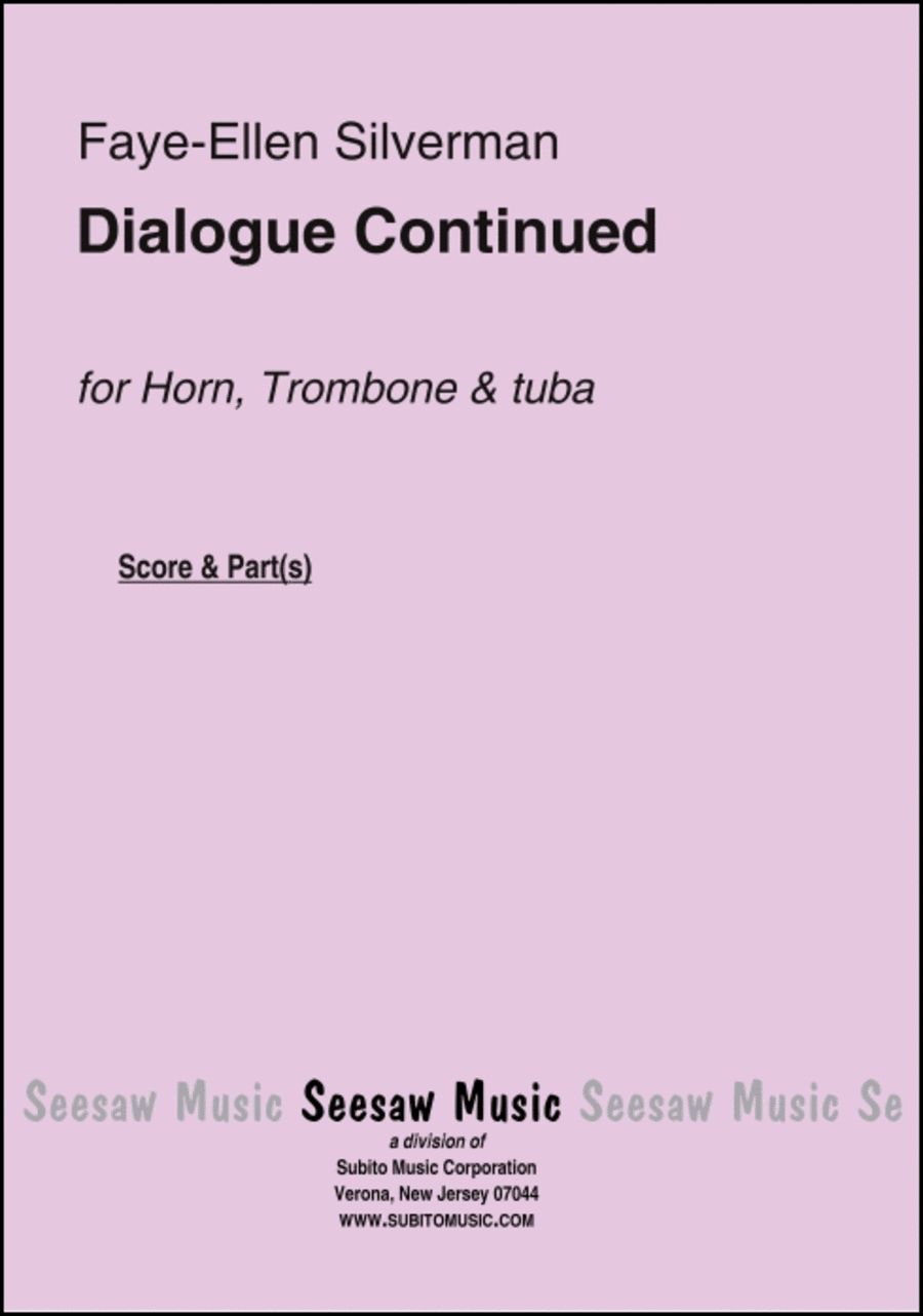 Dialogue Continued Dialogue Continued Brass Ensemble scores gallery preview page 1