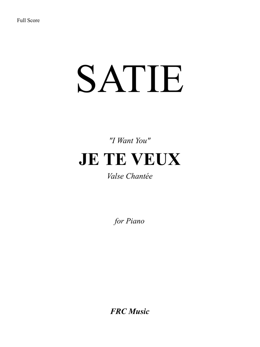 Je Te Veux (I want you) - for Piano Solo (EARLY INTERMEDIATE) Piano Solo scores gallery preview page 2