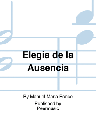 Book cover for Elegia de la Ausencia
