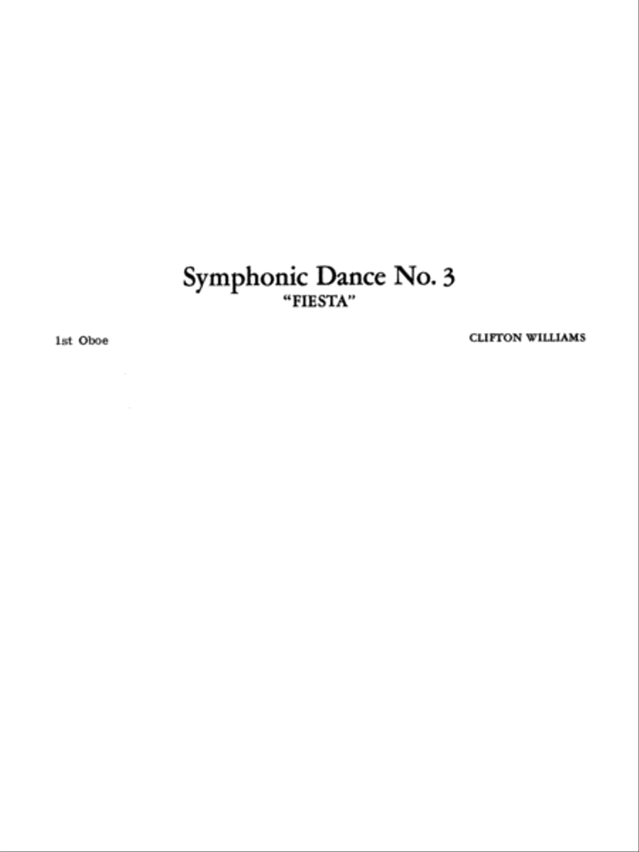 Symphonic Dance No. 3 (