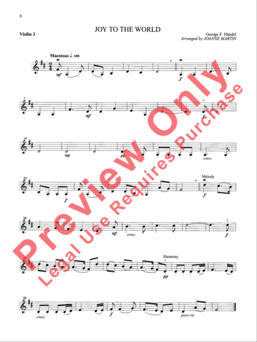 Festive Strings for String Quartet or String Orchestra String Quartet scores gallery preview page 10