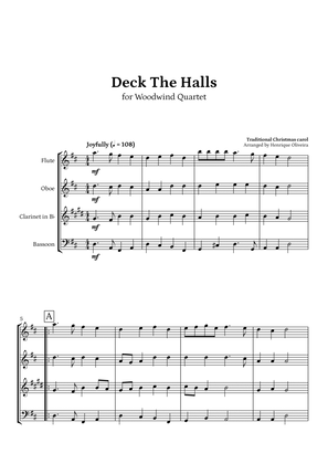 Deck The Halls (Woodwind Quartet) | Christmas Carol