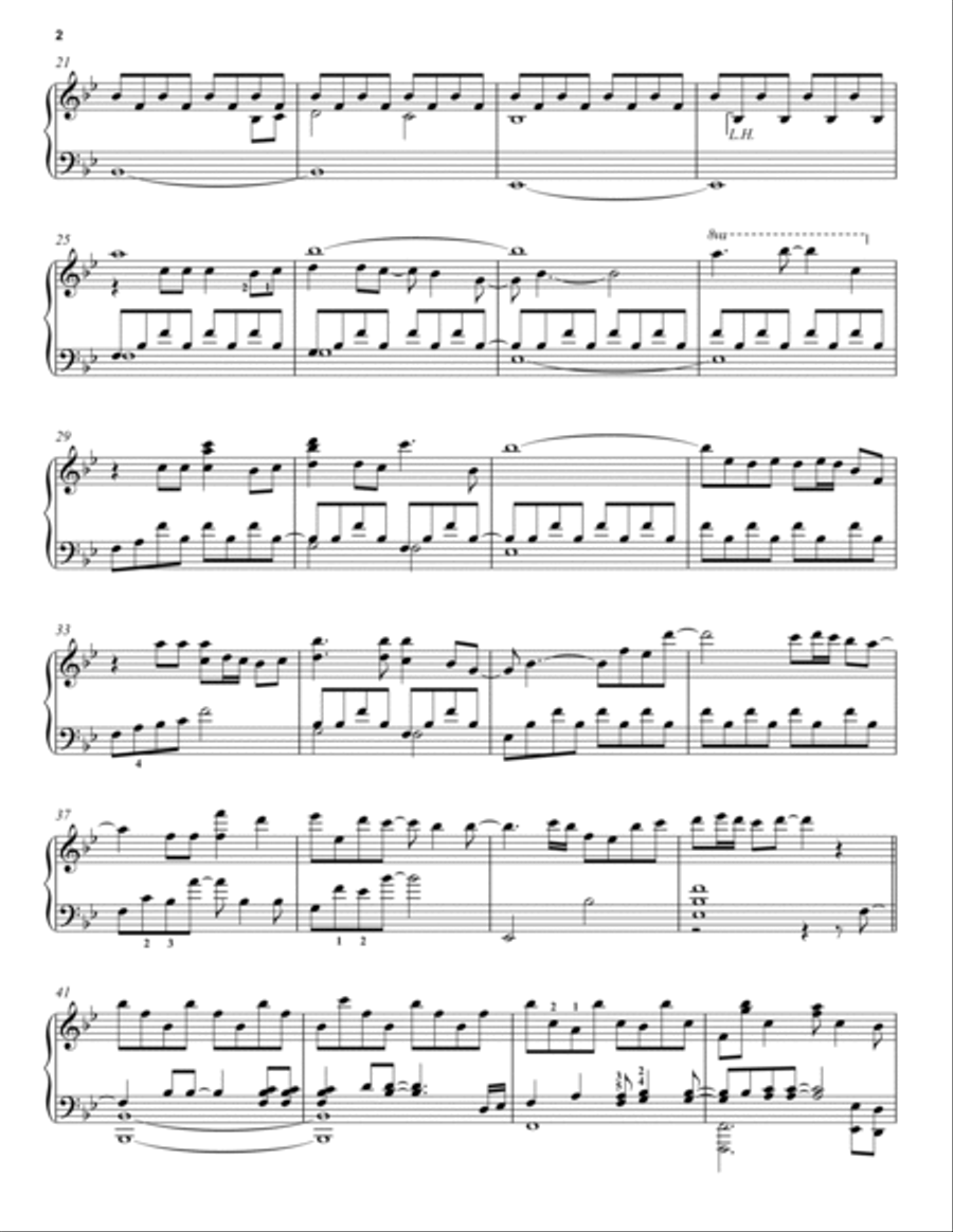 A Million Dreams (from The Greatest Showman) Piano Solo scores gallery preview page 2