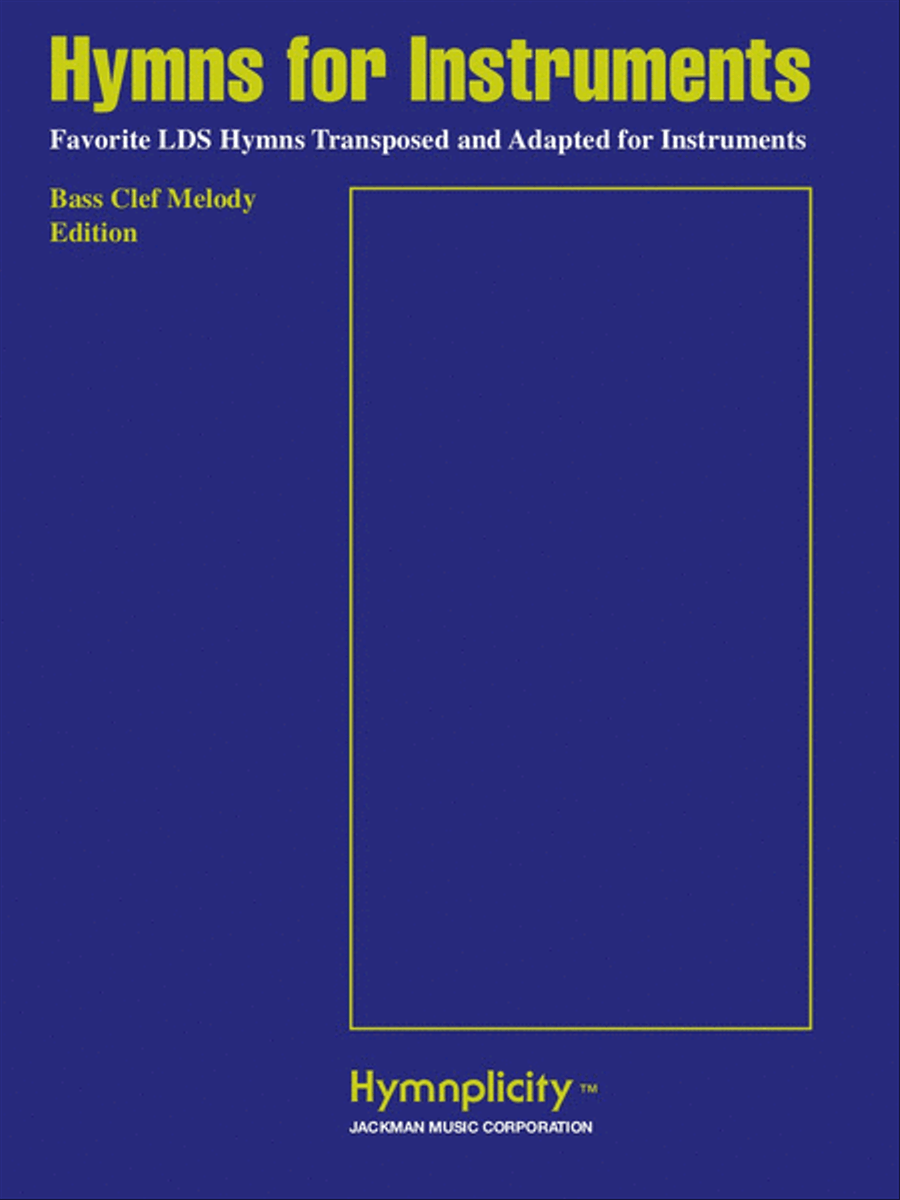 Hymns for Instruments - Bass Clef Bass Clef Instrument scores gallery preview page 1
