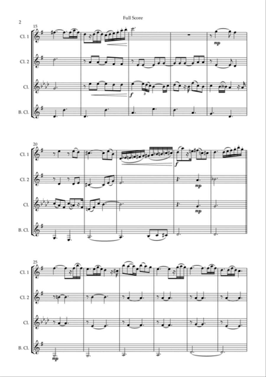 Married Life Woodwind Quartet scores gallery preview page 2