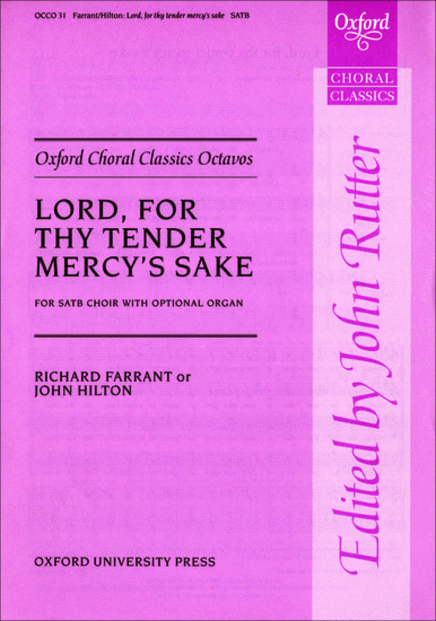 Lord, for thy tender mercy's sake 4-Part scores gallery preview page 1