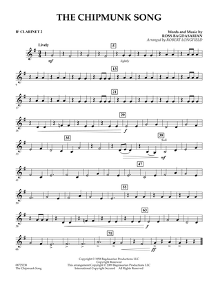 The Chipmunk Song - Bb Clarinet 2