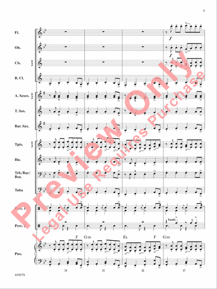 Tango Argentina Concert Band scores gallery preview page 10
