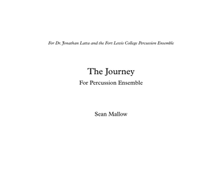 Book cover for The Journey For Percussion Ensemble