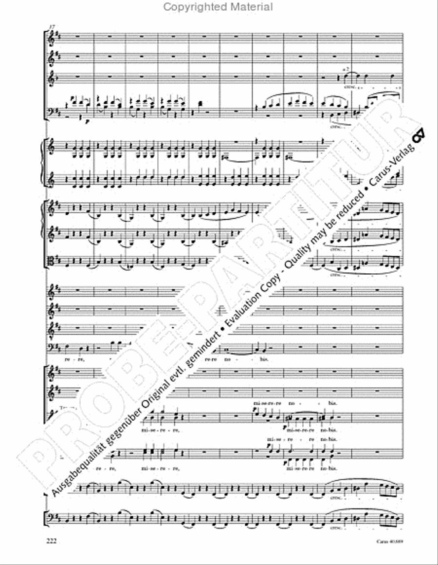 Missa solemnis Missa solemnis 4-Part scores gallery preview page 238