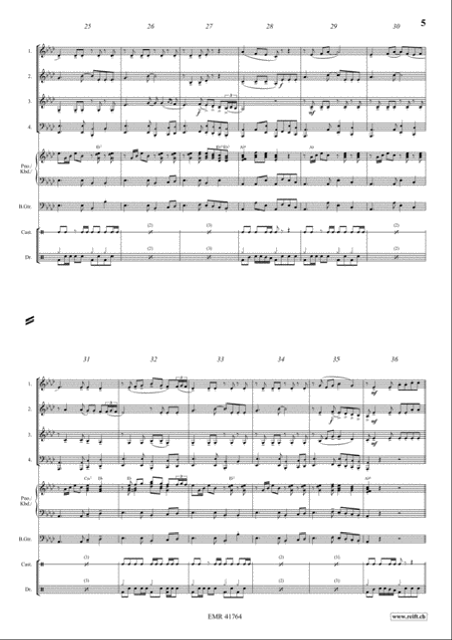 La Cucaracha Bass Guitar scores gallery preview page 5
