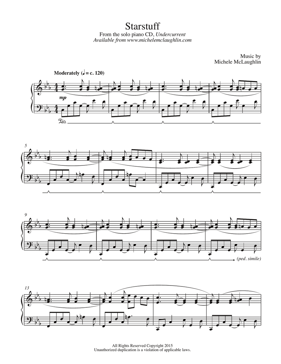 Starstuff Starstuff Piano Solo scores gallery preview page 1