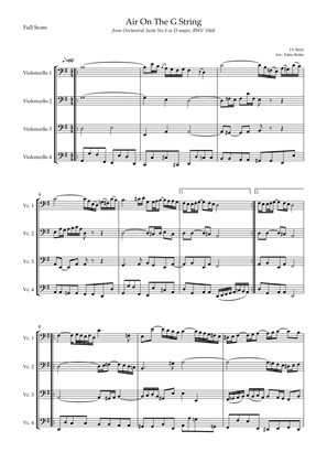 Air On The G String (J.S. Bach) for Cello Quartet