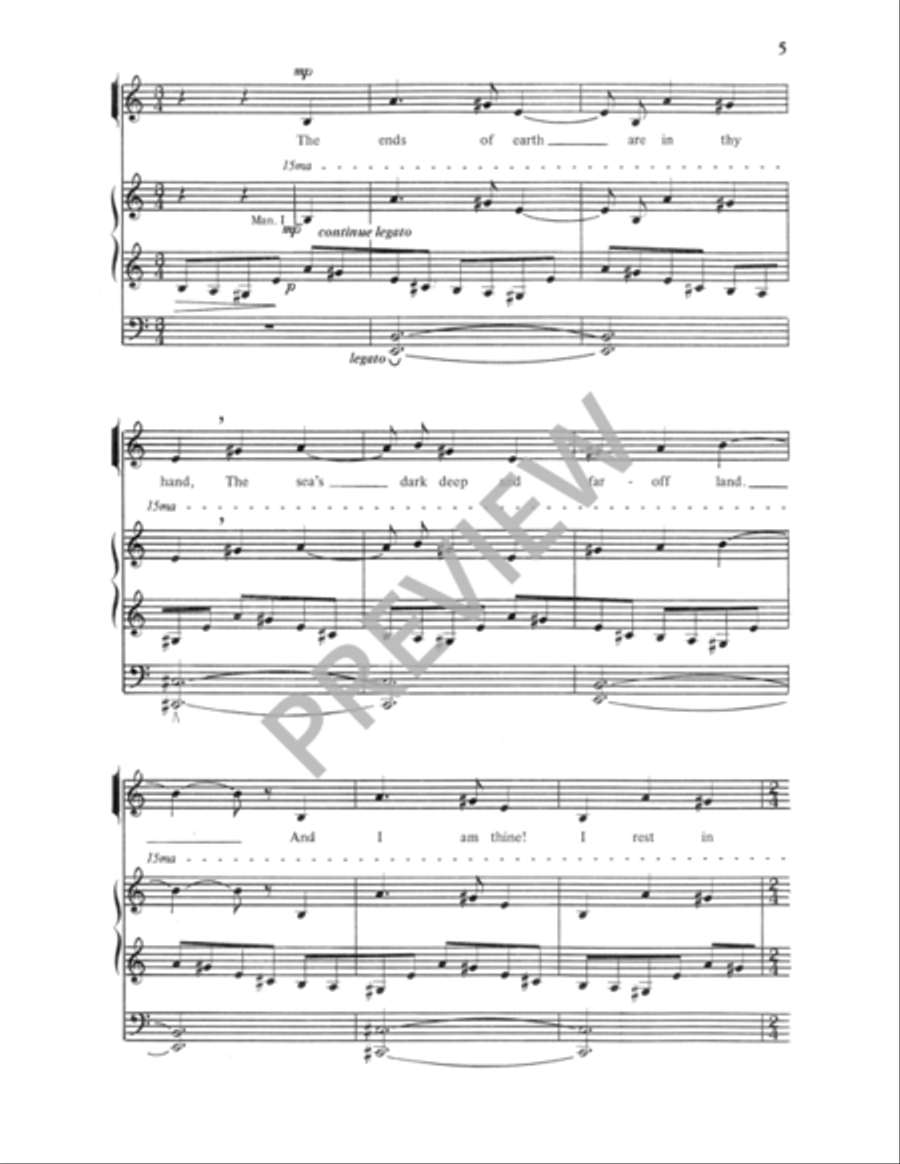 The Lone, Wild Bird Unison Choir scores gallery preview page 6