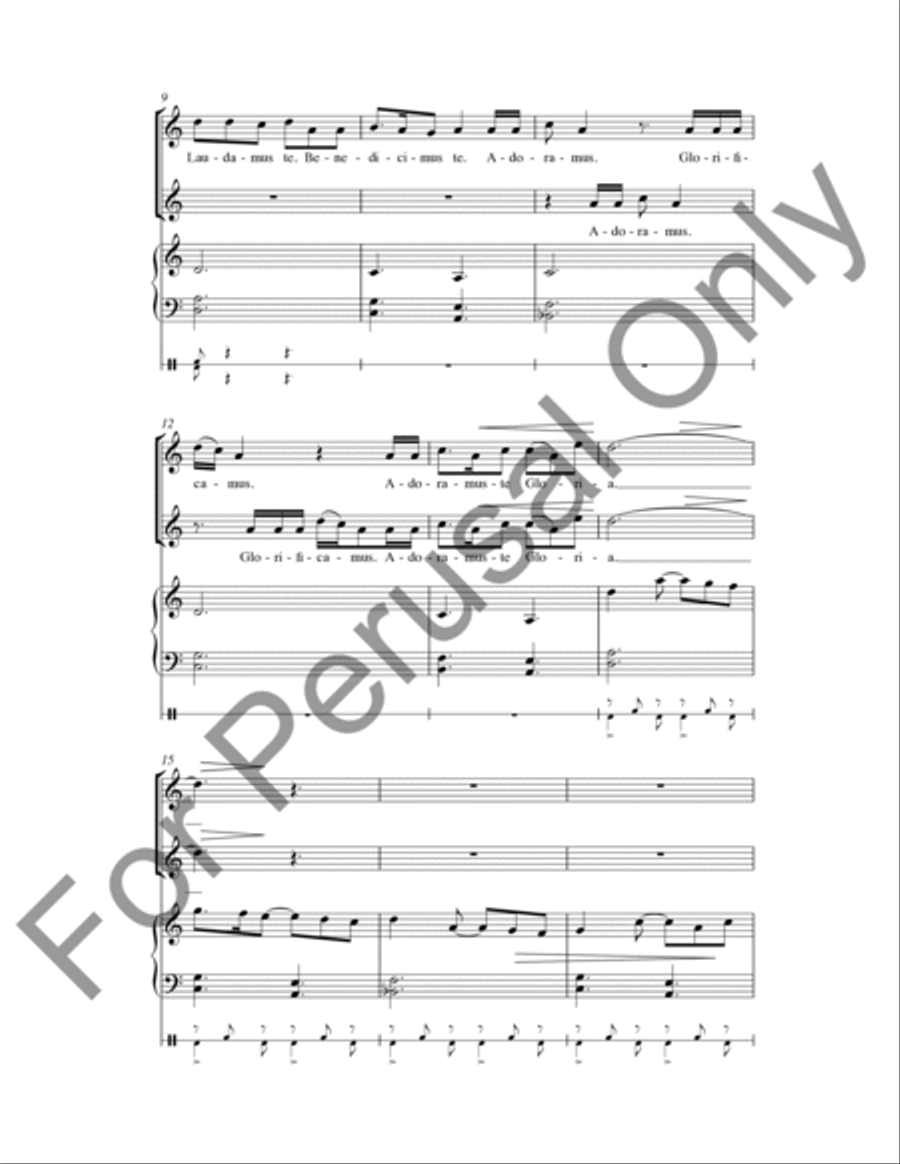Laudamus Te (Choral Score) SA scores gallery preview page 3