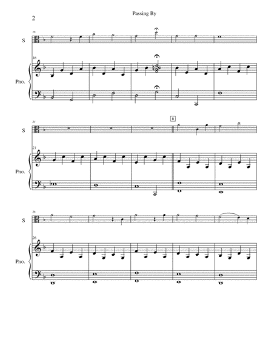 Passing By Viola scores gallery preview page 2
