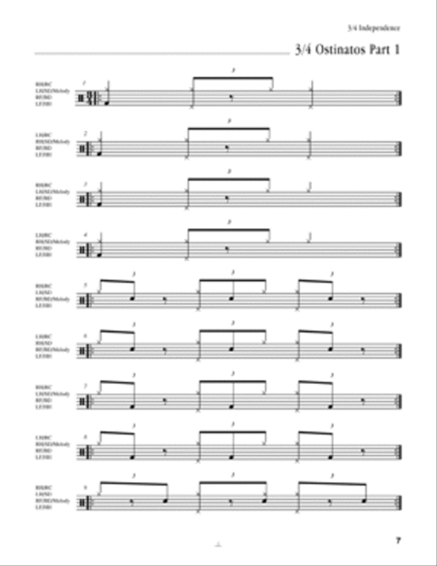 Jazz Drum Set Independence Drum Set scores gallery preview page 5