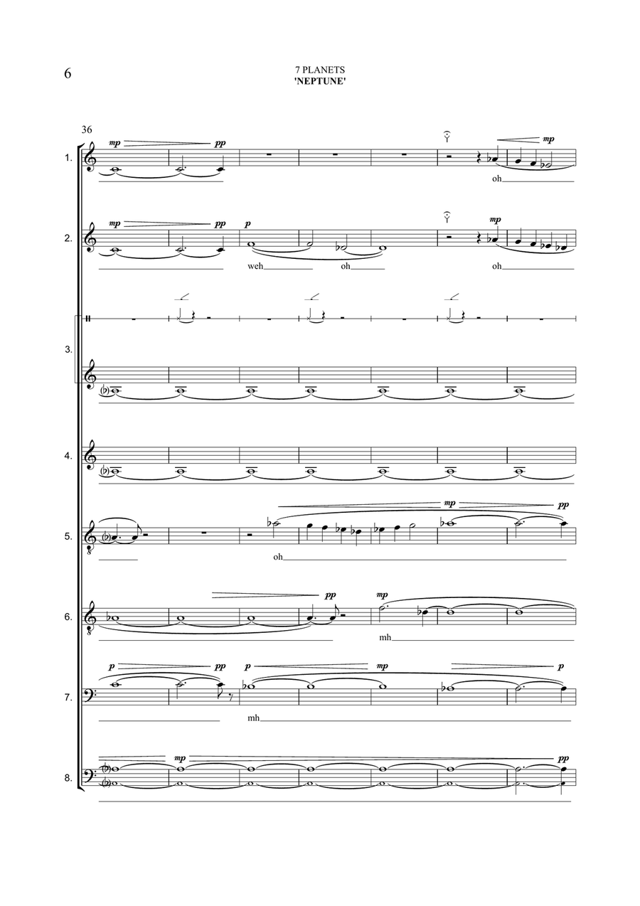 7 Planets Choir scores gallery preview page 6