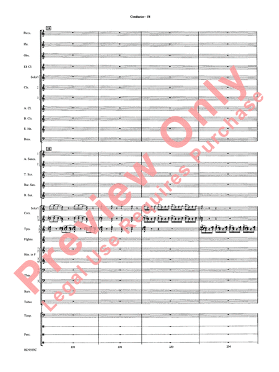 Jericho Concert Band scores gallery preview page 59