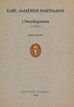 Book cover for String Quartet 1 S.s.