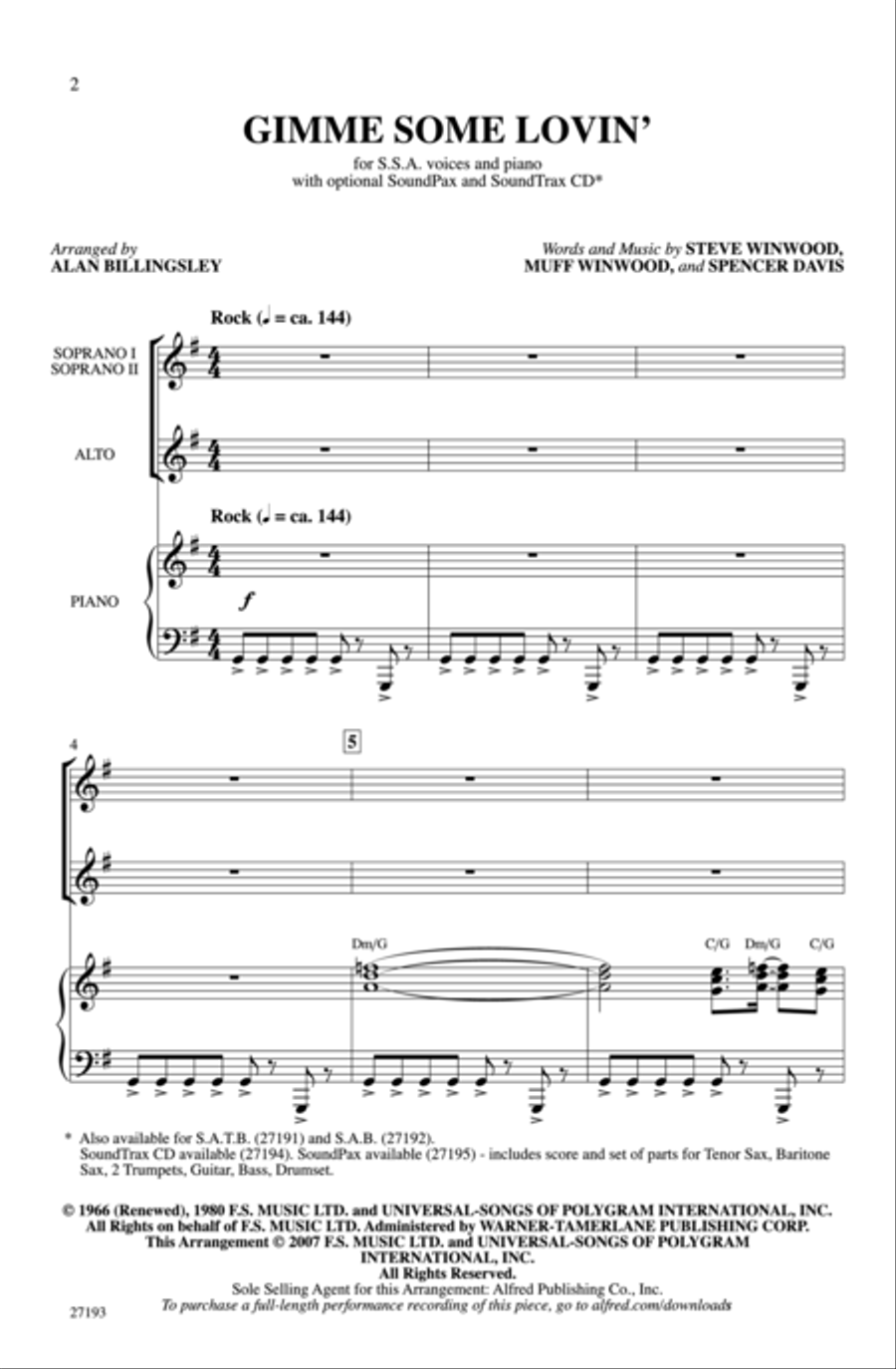 Gimme Some Lovin' Women's Choir scores gallery preview page 2