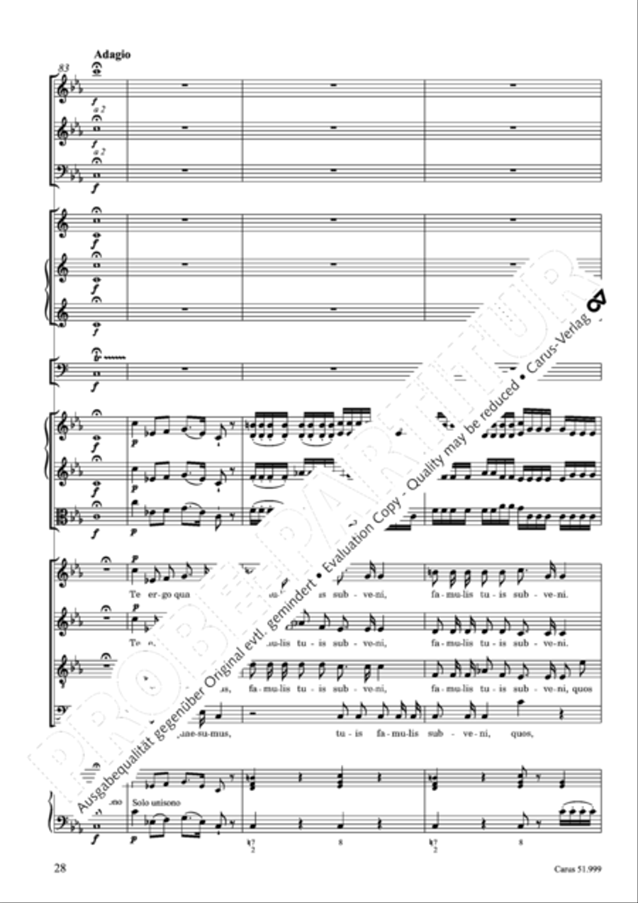 Te Deum Te Deum 4-Part scores gallery preview page 29