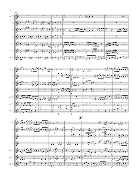 Mozart: Exsultate, Jubilate for Flute Choir image number null