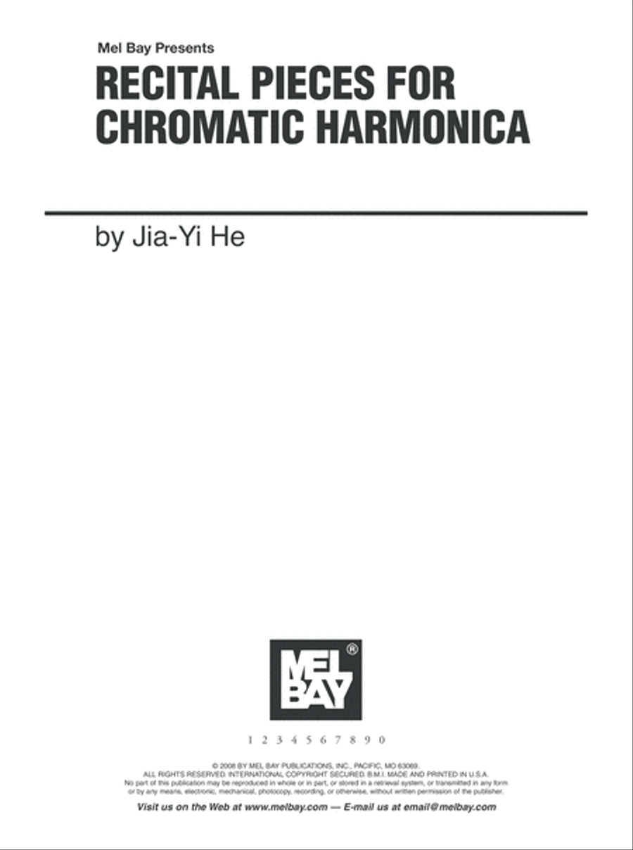 Recital Pieces for Chromatic Harmonica Harmonica scores gallery preview page 2