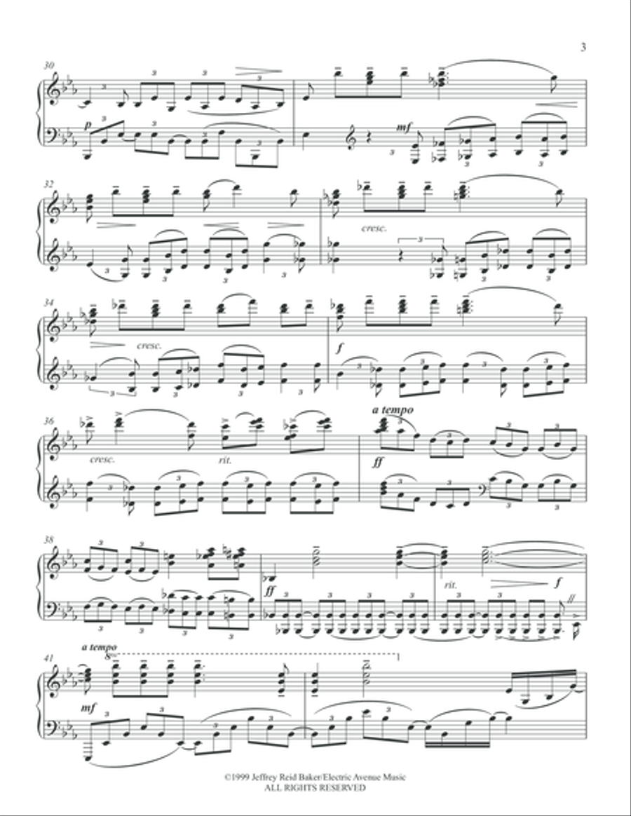 Rachmaninoff/Baker - Sonata for Two Pianos in G Minor: 3rd Movement 2 Pianos, 4-Hands scores gallery preview page 4