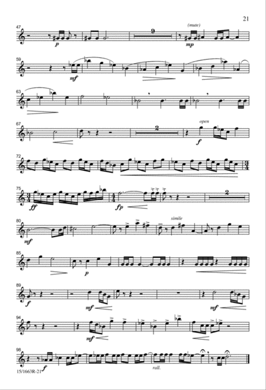 The Mystic Trumpeter SSA scores gallery preview page 21