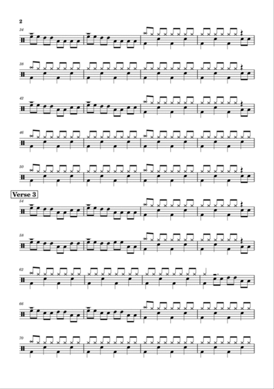 Bad Reputation Drum Set scores gallery preview page 2