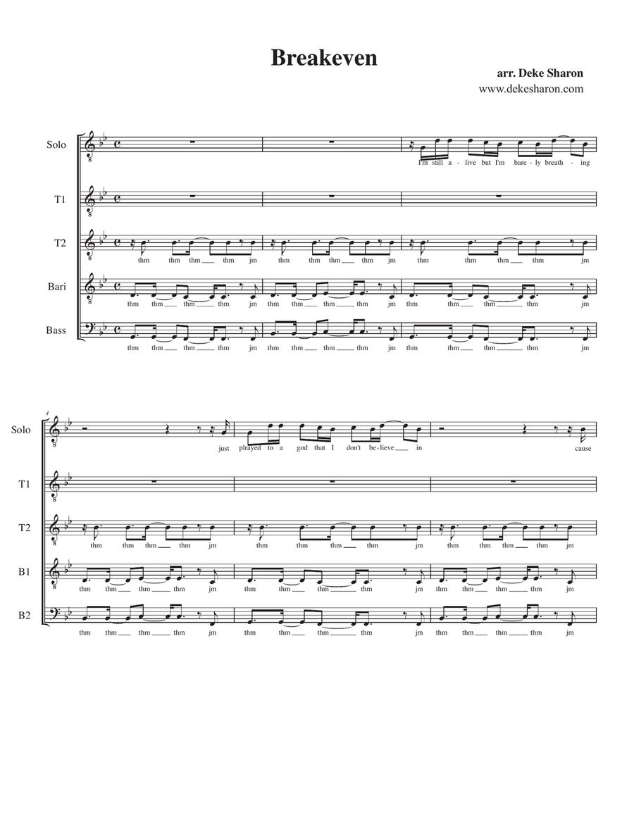 Breakeven Breakeven TB scores gallery preview page 1