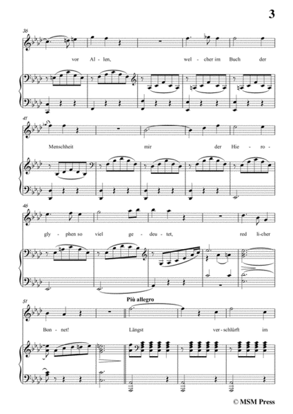 Schubert-Die Schatten,in A flat Major,for Voice&Piano image number null