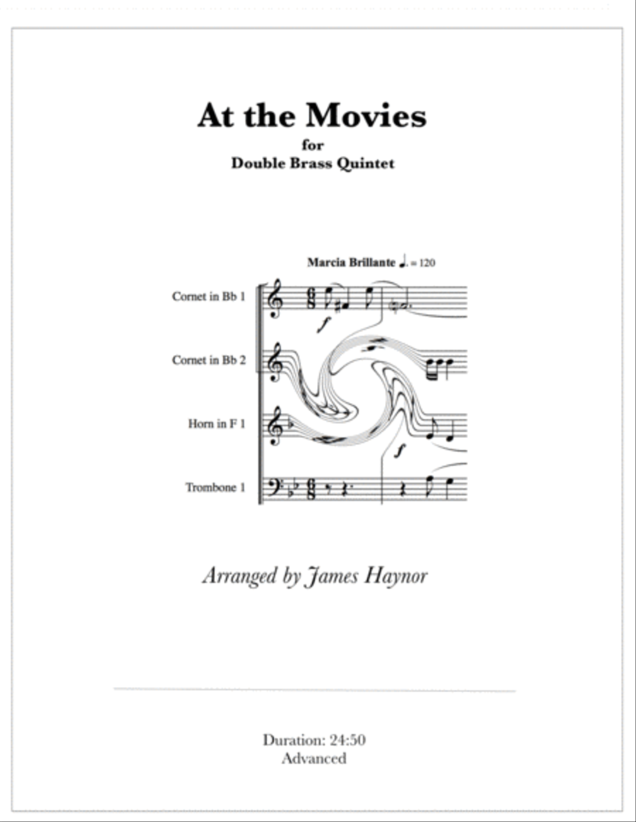 At The Movies Brass Ensemble scores gallery preview page 1