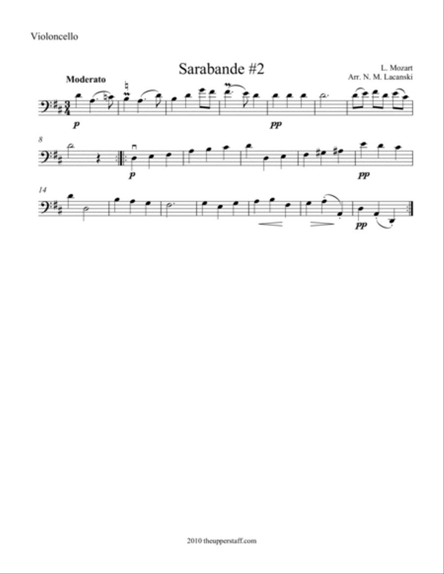 Sarabande #2 Sarabande #2 String Orchestra scores gallery preview page 2