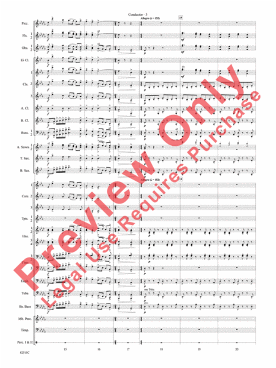 A Christmas Festival Concert Band scores gallery preview page 6
