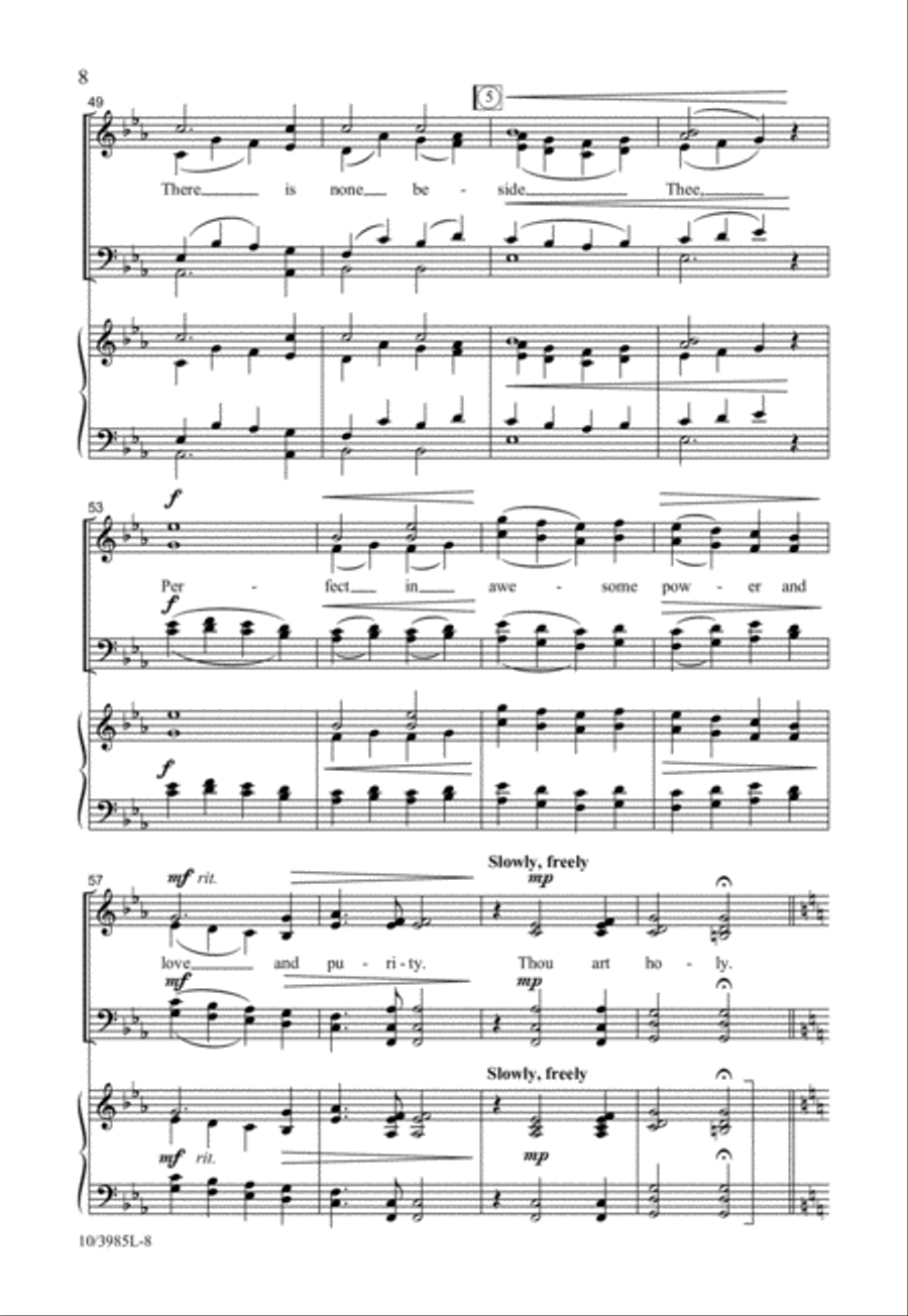 The Splendor of His Holiness 4-Part scores gallery preview page 9