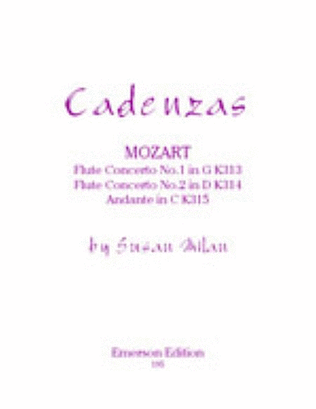 Book cover for Cadenzas to the Mozart Flute Concertos