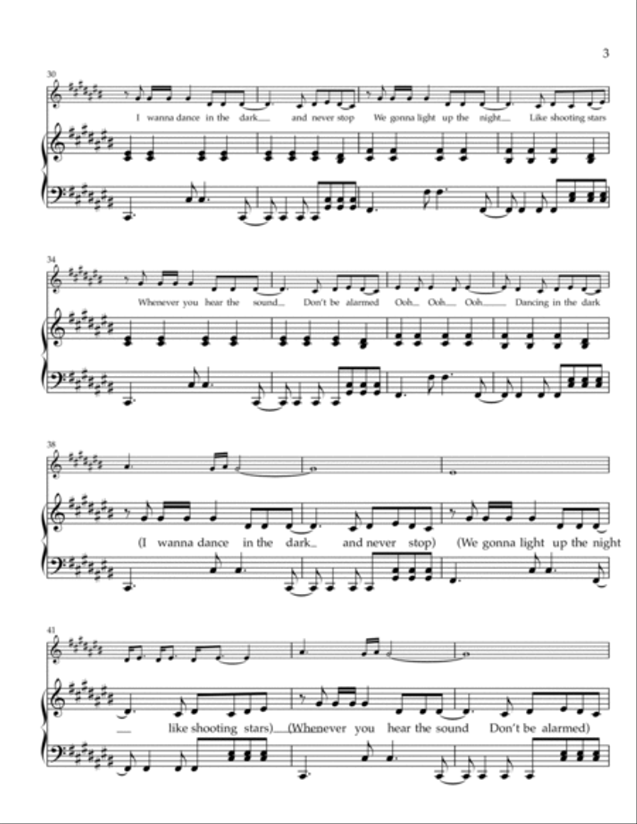 Dancing In The Dark Voice scores gallery preview page 3