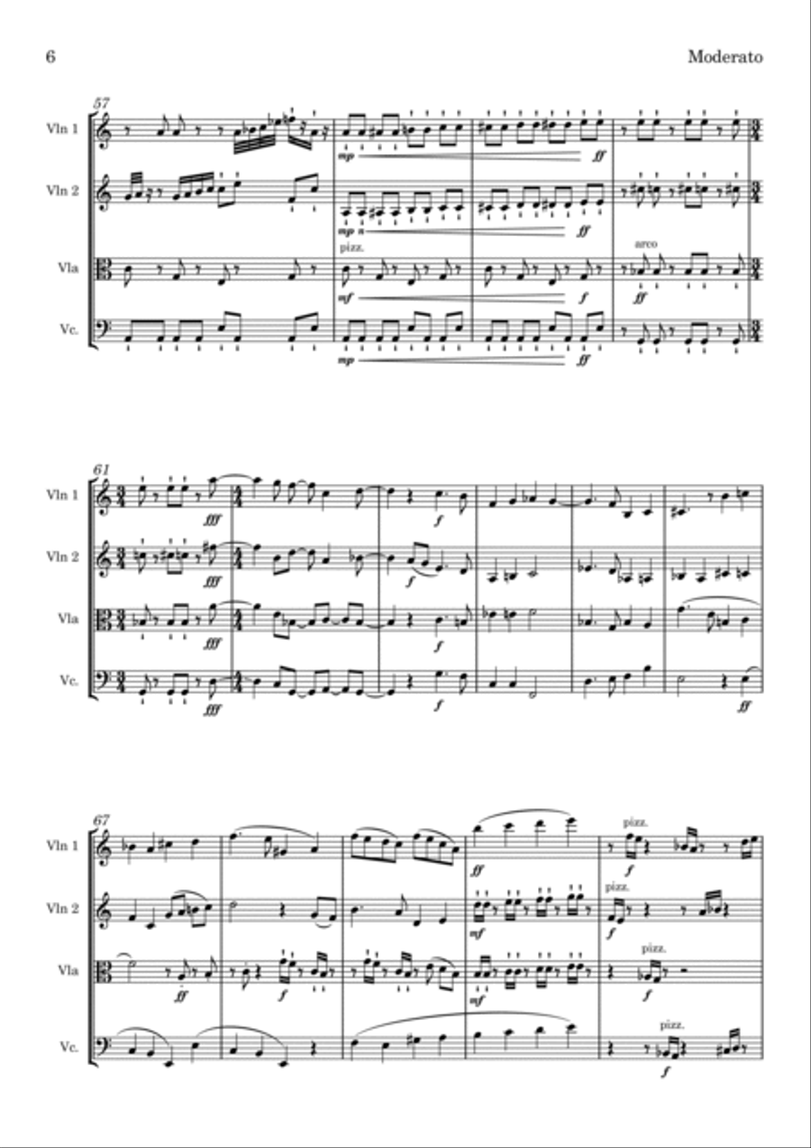 String Quartet No 1 String Quartet scores gallery preview page 6
